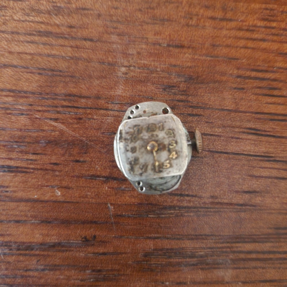 Vintage Silver and Gold Watch Face